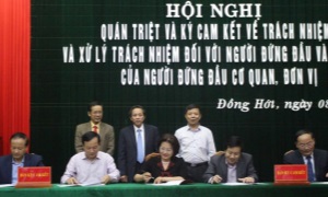 Một năm thực hiện quy định về trách nhiệm và xử lý trách nhiệm đối với người đứng đầu ở Quảng Bình